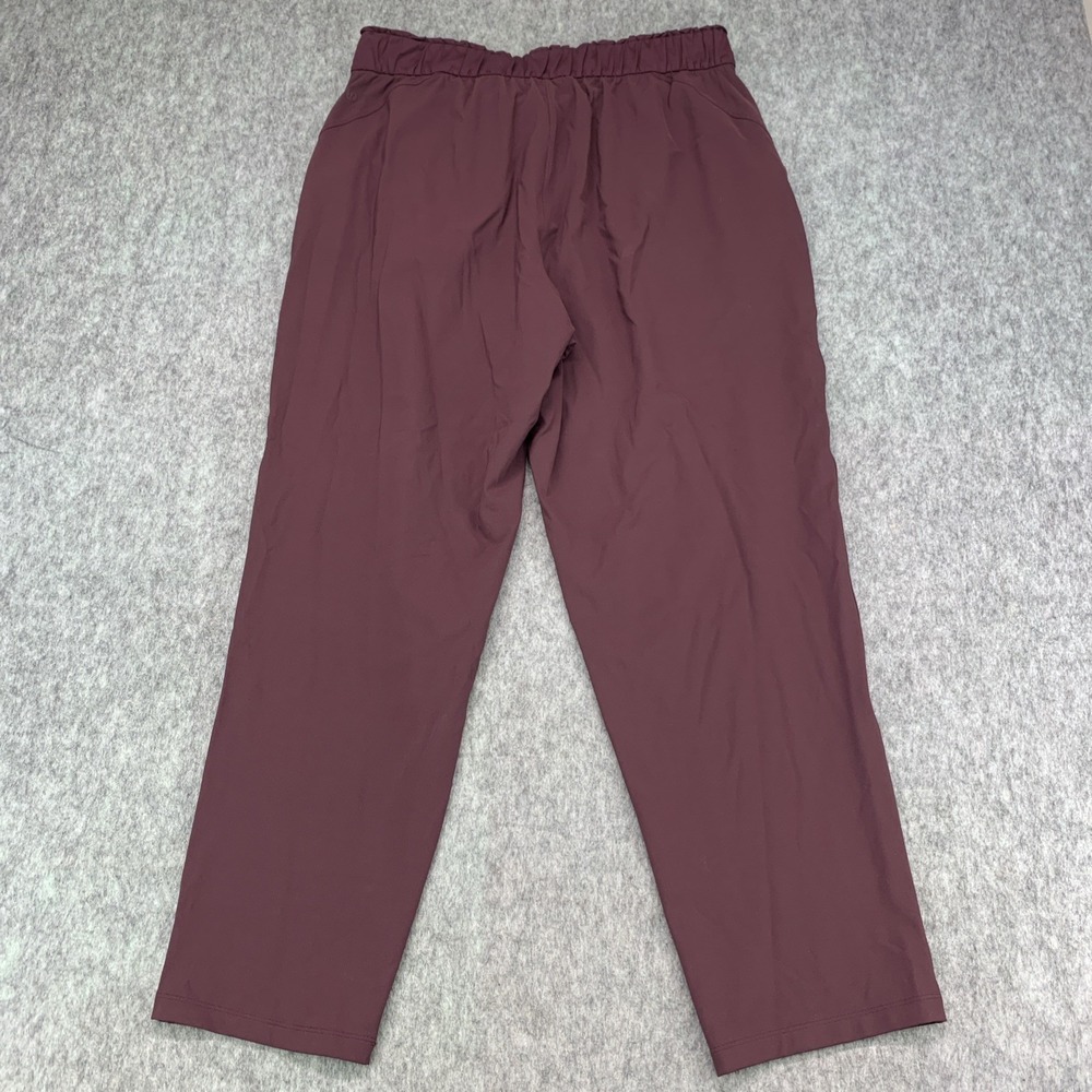 Lululemon Keep Moving Pant Women's High Rise Burgundy Cassis - Size 12 - Picture 4 of 13